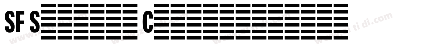 SF Shields Condensed字体转换